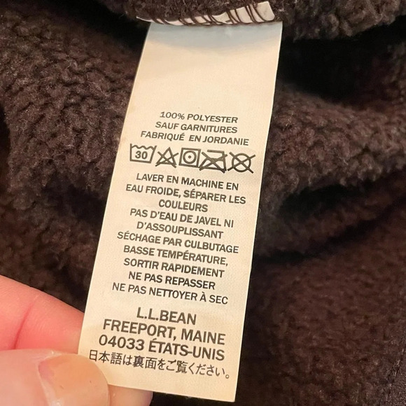 L.L. Bean 502845 Women's L.L.Bean Sweater Fleece Pullover Hoodie Size XS - Picture 5 of 9